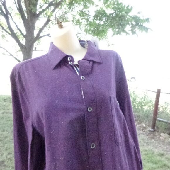 Tommy Bahama Purple Grape SOFT Button Front Shirt L NWT
